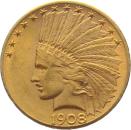USA 10 Dollar Indian Head Goldmünze aus 900er Gold